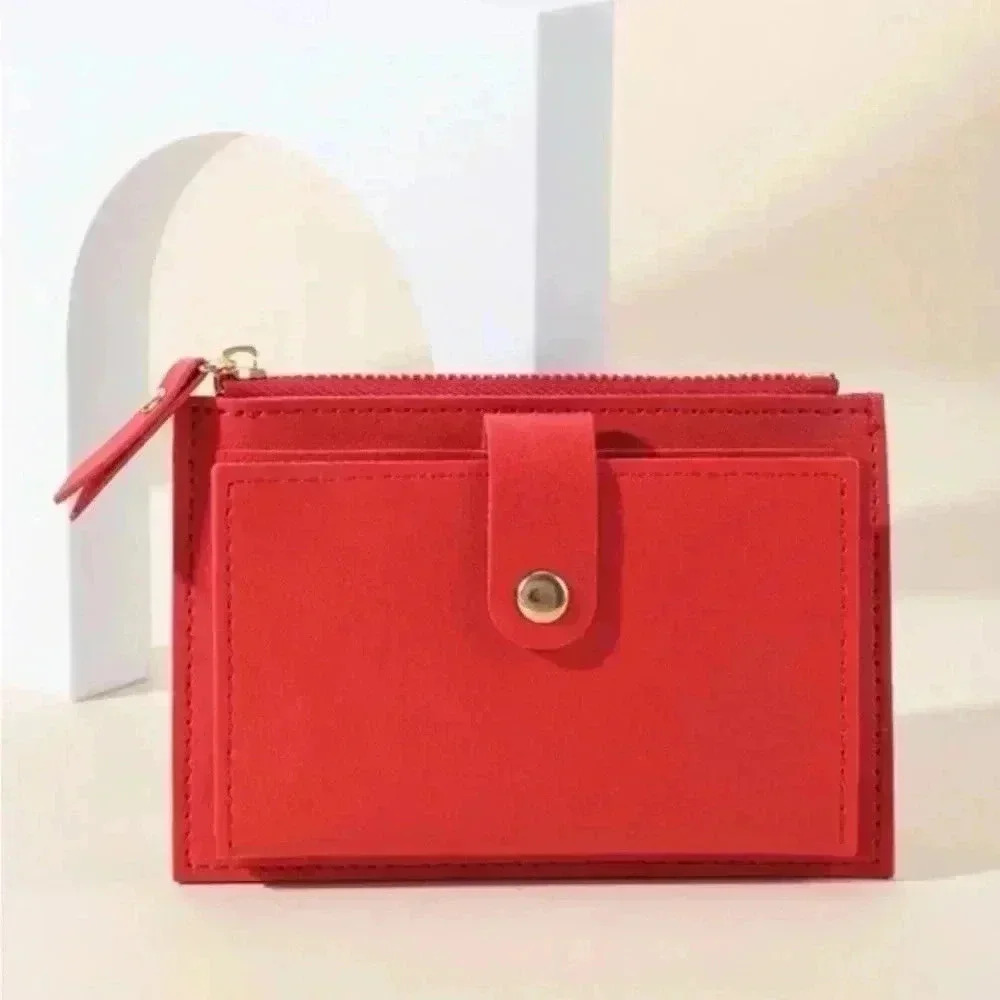 ⚠️Clearance❤️Minimalistic Card Holder Red Wallet
